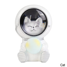 Load image into Gallery viewer, USB Charging Galaxy Guardian Pet Astronaut Night Light Atmosphere Lamp Children Kids Holiday Gifts Decoration Lamp Sleeping Light