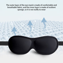 Load image into Gallery viewer, 3D Shading Breathable Sleep Eye Mask Blindfold Eyeshade Sleeping Mask Eye Patch Office Eye Mask Sleeping Aid Block Out Light