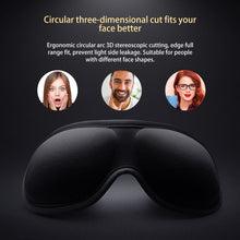 Load image into Gallery viewer, 3D Shading Breathable Sleep Eye Mask Blindfold Eyeshade Sleeping Mask Eye Patch Office Eye Mask Sleeping Aid Block Out Light