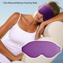 Load image into Gallery viewer, 3D Slow Rebound Memory Foam Adjustable Sleeping Mask Shading Breathable Sleep Eye Mask Portable Cover Night Blindfold Eyemask