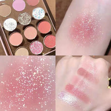 Load image into Gallery viewer, 12 Colors Pearlescent Matte Eyeshadow Palette Transparent Glitter Earth Color Women Cosmetics Glitter Eyeshadow Palette