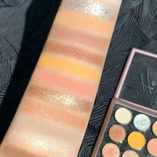 Load image into Gallery viewer, 12 Colors Pearlescent Matte Eyeshadow Palette Transparent Glitter Earth Color Women Cosmetics Glitter Eyeshadow Palette