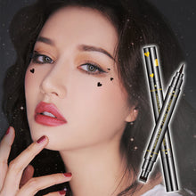 Load image into Gallery viewer, Stamp Eyeliner Extremely Fine Double-headed Waterproof Not Smudges The Corners of The Eyes Love Moon Flower Star Eyeliner