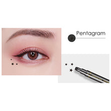 Load image into Gallery viewer, Stamp Eyeliner Extremely Fine Double-headed Waterproof Not Smudges The Corners of The Eyes Love Moon Flower Star Eyeliner