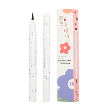 Load image into Gallery viewer, Color Eyeliner Starry Purple Blue Brown Ultra-fine Waterproof Non-smudge Liquid Eyeliner Beauty Women Makeup Cosmetic