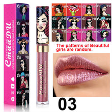 Load image into Gallery viewer, Shimmer Lip Gloss Beauty Girl Diamond Glitter Lip Tint Waterproof Long Lasting Gold Flash Liquid Lipstick Makeup Women Cosmetic