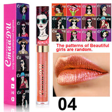 Load image into Gallery viewer, Shimmer Lip Gloss Beauty Girl Diamond Glitter Lip Tint Waterproof Long Lasting Gold Flash Liquid Lipstick Makeup Women Cosmetic