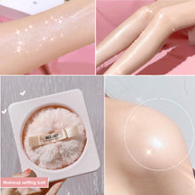 Load image into Gallery viewer, Peach Air Color Highlighter Loose Powder Setting Makeup Ball Body Highlight Powder Puff Hair Ball Fashion Makeup Tools