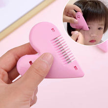 Load image into Gallery viewer, Creative Peach Heart Double-sided Hairbrush Hairbrush Thinning Bangs Trimmer Hairbrush Children's Anti-cut Haircut Haircut