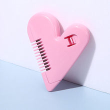 Load image into Gallery viewer, Creative Peach Heart Double-sided Hairbrush Hairbrush Thinning Bangs Trimmer Hairbrush Children's Anti-cut Haircut Haircut