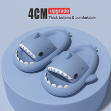 Load image into Gallery viewer, Cute Cartoon Shark Slippers Comfortable Soft Bottom Slippers Non-slip Indoor Outdoor EVA Slippers