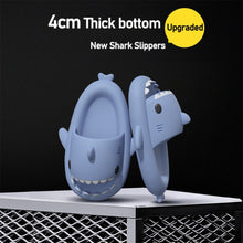 Load image into Gallery viewer, Cute Cartoon Shark Slippers Comfortable Soft Bottom Slippers Non-slip Indoor Outdoor EVA Slippers