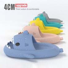 Load image into Gallery viewer, Cute Cartoon Shark Slippers Comfortable Soft Bottom Slippers Non-slip Indoor Outdoor EVA Slippers
