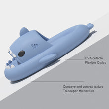Load image into Gallery viewer, Cute Cartoon Shark Slippers Comfortable Soft Bottom Slippers Non-slip Indoor Outdoor EVA Slippers
