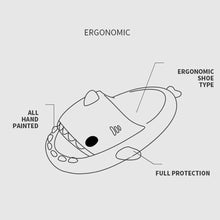 Load image into Gallery viewer, Cute Cartoon Shark Slippers Comfortable Soft Bottom Slippers Non-slip Indoor Outdoor EVA Slippers