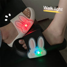 Load image into Gallery viewer, Glowing Rabbit Soft Platform Slippers Casual Lightweight Comfortable Slippers Non-slip Summer Slippers