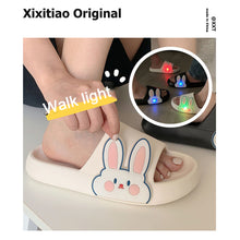 Load image into Gallery viewer, Glowing Rabbit Soft Platform Slippers Casual Lightweight Comfortable Slippers Non-slip Summer Slippers
