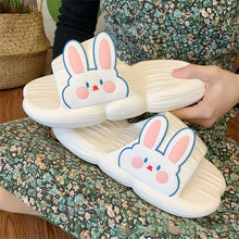 Load image into Gallery viewer, Cute Rabbit Slippers Soft Thick Bottom Non-slip Home Slippers Comfortable Summer Slippers for Women