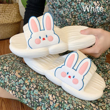 Load image into Gallery viewer, Cute Rabbit Slippers Soft Thick Bottom Non-slip Home Slippers Comfortable Summer Slippers for Women