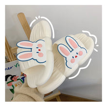 Load image into Gallery viewer, Cute Rabbit Slippers Soft Thick Bottom Non-slip Home Slippers Comfortable Summer Slippers for Women