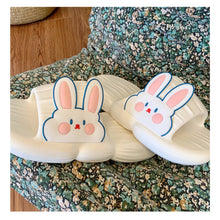 Load image into Gallery viewer, Cute Rabbit Slippers Soft Thick Bottom Non-slip Home Slippers Comfortable Summer Slippers for Women