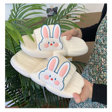 Load image into Gallery viewer, Cute Rabbit Slippers Soft Thick Bottom Non-slip Home Slippers Comfortable Summer Slippers for Women