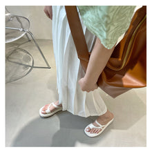 Load image into Gallery viewer, Niche Flat Slipper Thick Sole Raised Slipper Wear-resistant Outdoor Slippers Summer Fashion Casual Slippers for Women