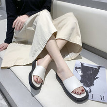 Load image into Gallery viewer, Flat Slippers Muffin Platform Slippers Comfortable Non-slip Slippers Fashion Outdoor Slippers for Women