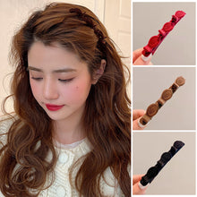 Load image into Gallery viewer, Fashion Flocked Bangs Hair Clip Women Cute Hairgrip Barrettes Headwear Alice Braided Design Girl Hairpins Hair Accessories