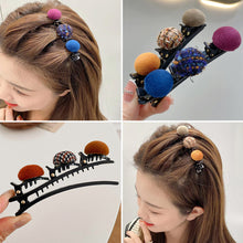Load image into Gallery viewer, Fashion Flocked Bangs Hair Clip Women Cute Hairgrip Barrettes Headwear Alice Braided Design Girl Hairpins Hair Accessories