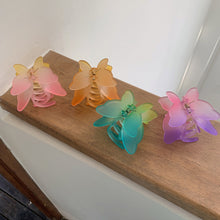 Load image into Gallery viewer, Acrylic Hair Claw Elegant Double Layer Sweet Fairy Butterfly Hairpin Clip Frosted Styling Tools Barrettes For Women Hair Accessories