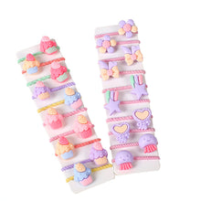 Load image into Gallery viewer, 10Pcs Cute Korean Style Girls Hair Band Elastic Hair Bands Children Ponytail Holder Rubber Bands for Kids Hair Accessories