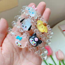 Load image into Gallery viewer, 1PC Simple Japanese Style Kulome Hello Kitty Cartoon Pattern Ponytail Rubber Band Highly Flexible Durable