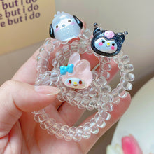 Load image into Gallery viewer, 1PC Simple Japanese Style Kulome Hello Kitty Cartoon Pattern Ponytail Rubber Band Highly Flexible Durable