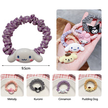 Load image into Gallery viewer, 1PC Simple Japanese Style Kulome Hello Kitty Cartoon Pattern Ponytail Rubber Band Highly Flexible Durable