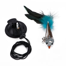 Load image into Gallery viewer, Simulation Bird Cat Interactive Toys Retractable Door Hanging Feather Toys Cat Scratch Rope Mouse Funny Teaser Traning Toys Interactive Mouse Toy Pet Supplies