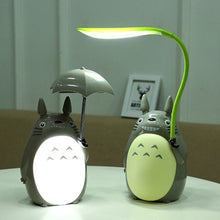 Load image into Gallery viewer, Creative Night Lights LED Cartoon Totoro Shape Lamp USB Rechargeable Reading Table Desk Lamps for Kids Gift Home Decor Novelty