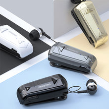 Load image into Gallery viewer, F520 Bluetooth Earphones Retractable Auricular Lavalier Clip On Headset For One Ear Hand Free Wireless Lotus Original