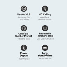 Load image into Gallery viewer, F520 Bluetooth Earphones Retractable Auricular Lavalier Clip On Headset For One Ear Hand Free Wireless Lotus Original