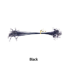 Load image into Gallery viewer, 20PCS 15CM-30CM Anti Bite Steel Fishing Line Steel Wire Leader With Swivel Fishing Accessory Lead Core Leash Fishing Wire