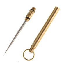 Load image into Gallery viewer, Multi-Purpose Titanium Outdoor EDC Portable Toothpick Bottle Fruit Fork Camping Tool Toothpick Tube Is More Durable Than Floss