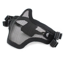Load image into Gallery viewer, Half Face Tactical Mask Strike Metal Mesh Skull Army Military Hunting Accessories Lower Face Airsoft Paintball Masks