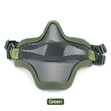 Load image into Gallery viewer, Half Face Tactical Mask Strike Metal Mesh Skull Army Military Hunting Accessories Lower Face Airsoft Paintball Masks