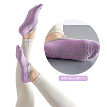 Load image into Gallery viewer, Yoga Socks Non-Slip Grips & Straps, Bandage Cotton Sock Ideal For Pilates Pure Barre Ballet Dance Barefoot Workout For Women
