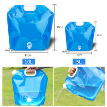 Load image into Gallery viewer, Portable Folding Bucket Outdoor Picnic Self-driving Tour Portable Storage Large Capacity With Faucet Foldable Water Bag