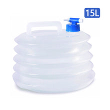Load image into Gallery viewer, Portable Folding Bucket Outdoor Picnic Self-driving Tour Portable Storage Bucket Large Capacity With Faucet Foldable