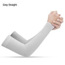 Load image into Gallery viewer, Ice Silk Long Gloves Sun UV Protection Hand Protector Cover Arm Sleeves Sunscreen Sleeves Outdoor Arm Warmer Half Finger Sleeves