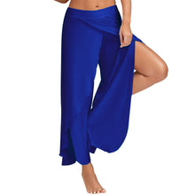 Load image into Gallery viewer, Women Plus Size Wide Leg Pants Loose Fitness Dance Yoga Split Trousers Female Elastic Wasit Casual Yoga Pants