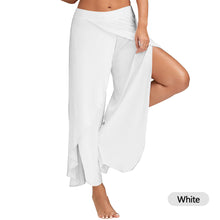 Load image into Gallery viewer, Women Plus Size Wide Leg Pants Loose Fitness Dance Yoga Split Trousers Female Elastic Wasit Casual Yoga Pants