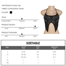 Load image into Gallery viewer, Hot Drilling Halterneck Open Back Slim Fit All-match Summer Women Vest Crop Top Elastic Black No Sleeve T-shirt